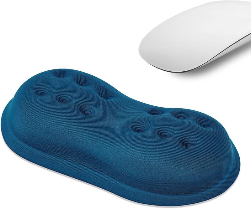 Vankey Mouse Wrist Rest, Soft Mouse Wrist Support Pad with Memory Foam, Non-Slip Base (Sea Blue) - Image 1